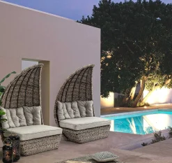mutoni lifestyle Daybed Gartensofa Mit Kissen Samui (2Tlg)><noscript><img width=