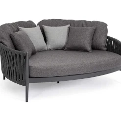 mutoni lifestyle Daybed Jacinta Mit Kissen Anthrazit 160X145> Daybeds Und Sonneninseln