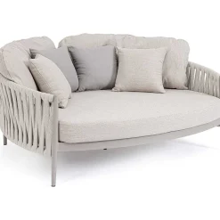 mutoni lifestyle Daybed Jacinta Mit Kissen Hellgrau 160X145> Daybeds Und Sonneninseln
