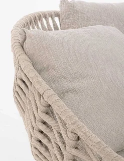 mutoni lifestyle Daybed Tamires Mit Kissen Teakholz Beige 136X161> Daybeds Und Sonneninseln