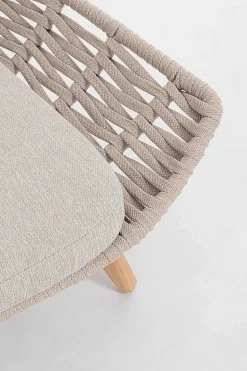 mutoni lifestyle Daybed Tamires Mit Kissen Teakholz Beige 136X161><noscript><img width=