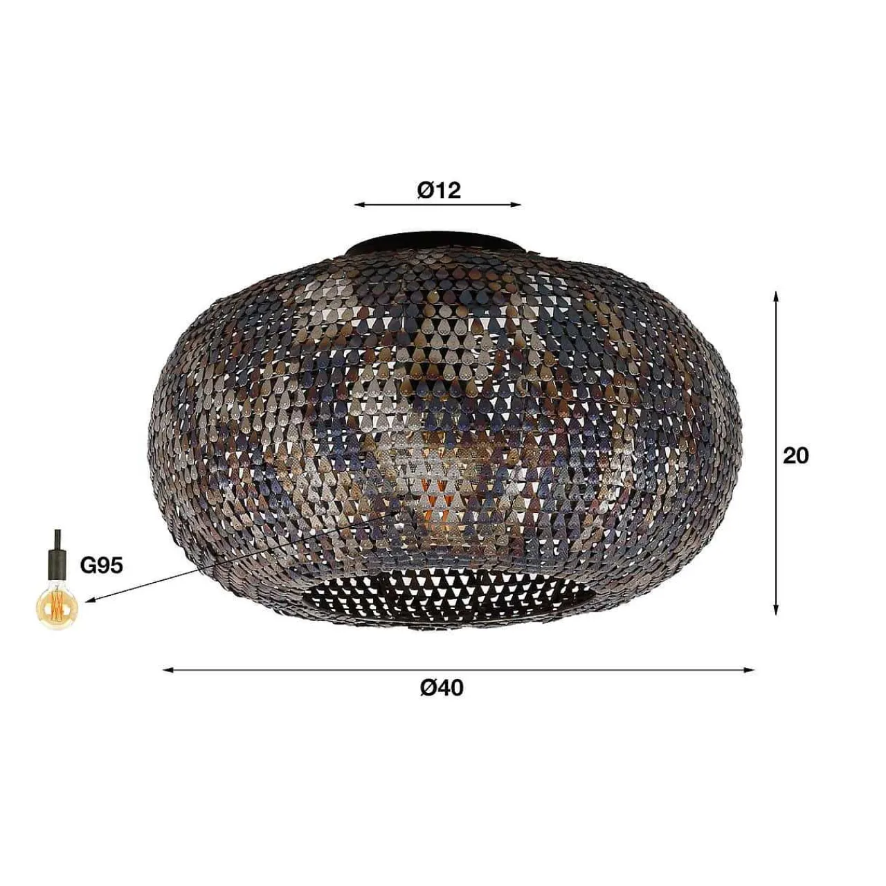mutoni industrial Deckenlampe Armor 40> Deckenleuchten
