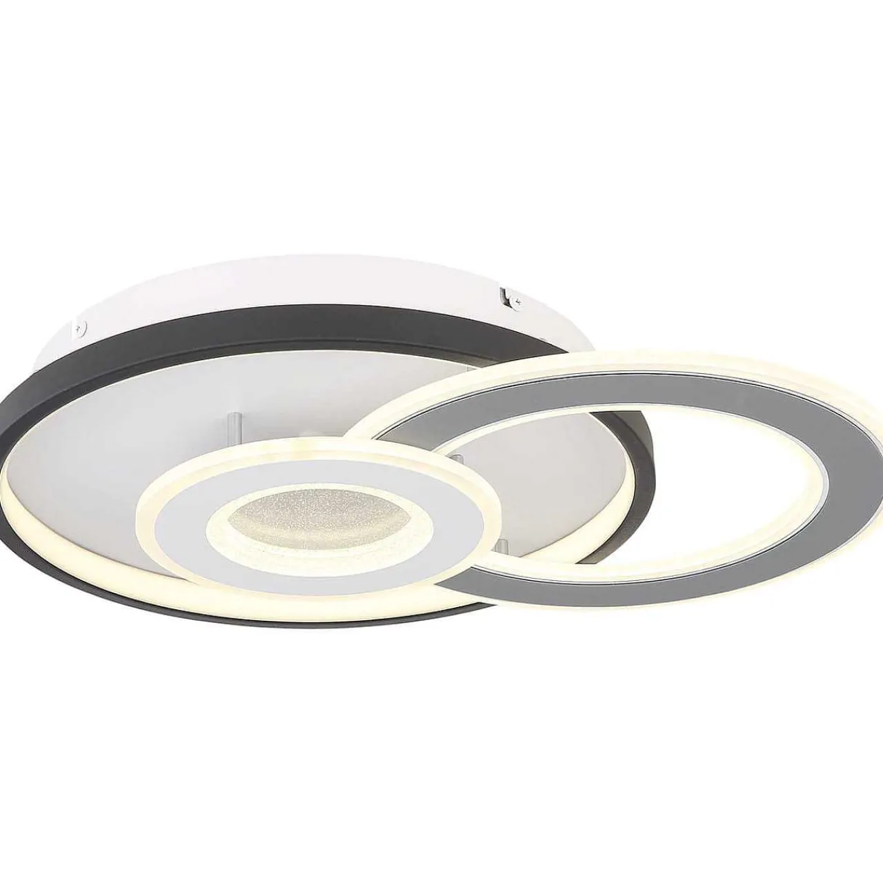mutoni light Deckenleuchte Brienna Metall Schwarz Weiss Matt Led 31> Led-Deckenleuchten