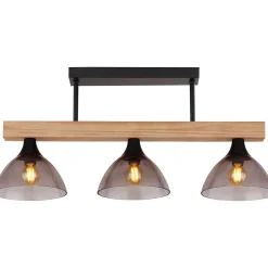 mutoni light Deckenleuchte Lindi Metall Schwarz Matt 3Xe14><noscript><img width=