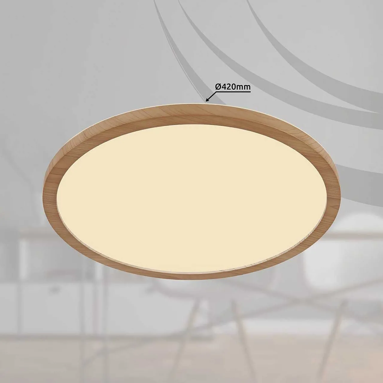 mutoni light Deckenleuchte Sapana Holzoptik Led 42> Led-Deckenleuchten