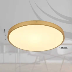 mutoni light Deckenleuchte Tibey Metall Messing Rund Led 45><noscript><img width=