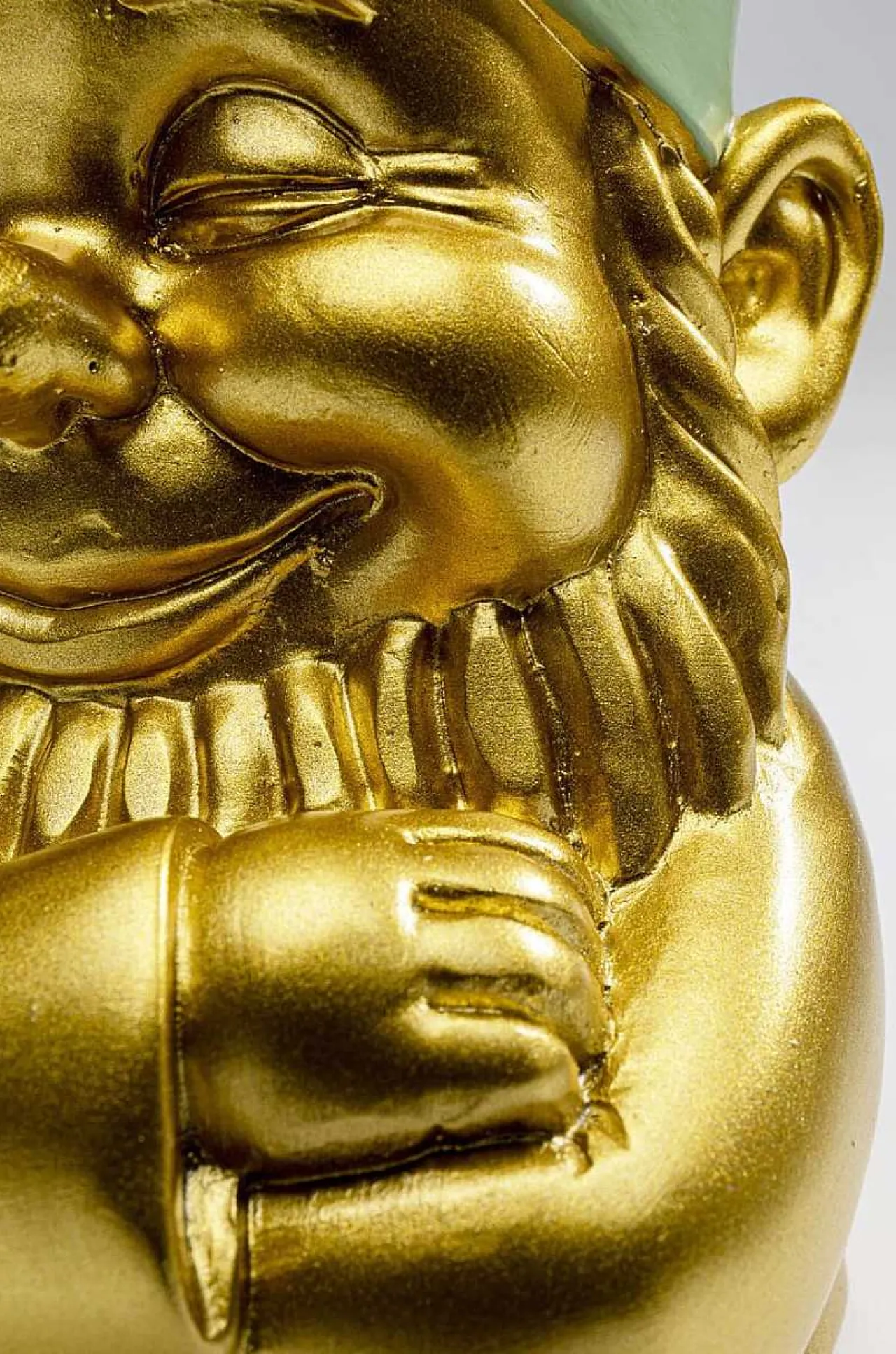 KARE Design Deko Figur Zwerg Gold Grun 21> Figuren & Skulpturen