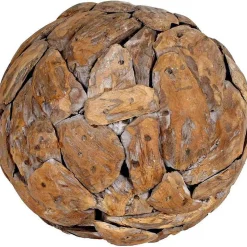 mutoni pleasure Deko Objekt Kugel Mentari Teak Braun> Gartendeko