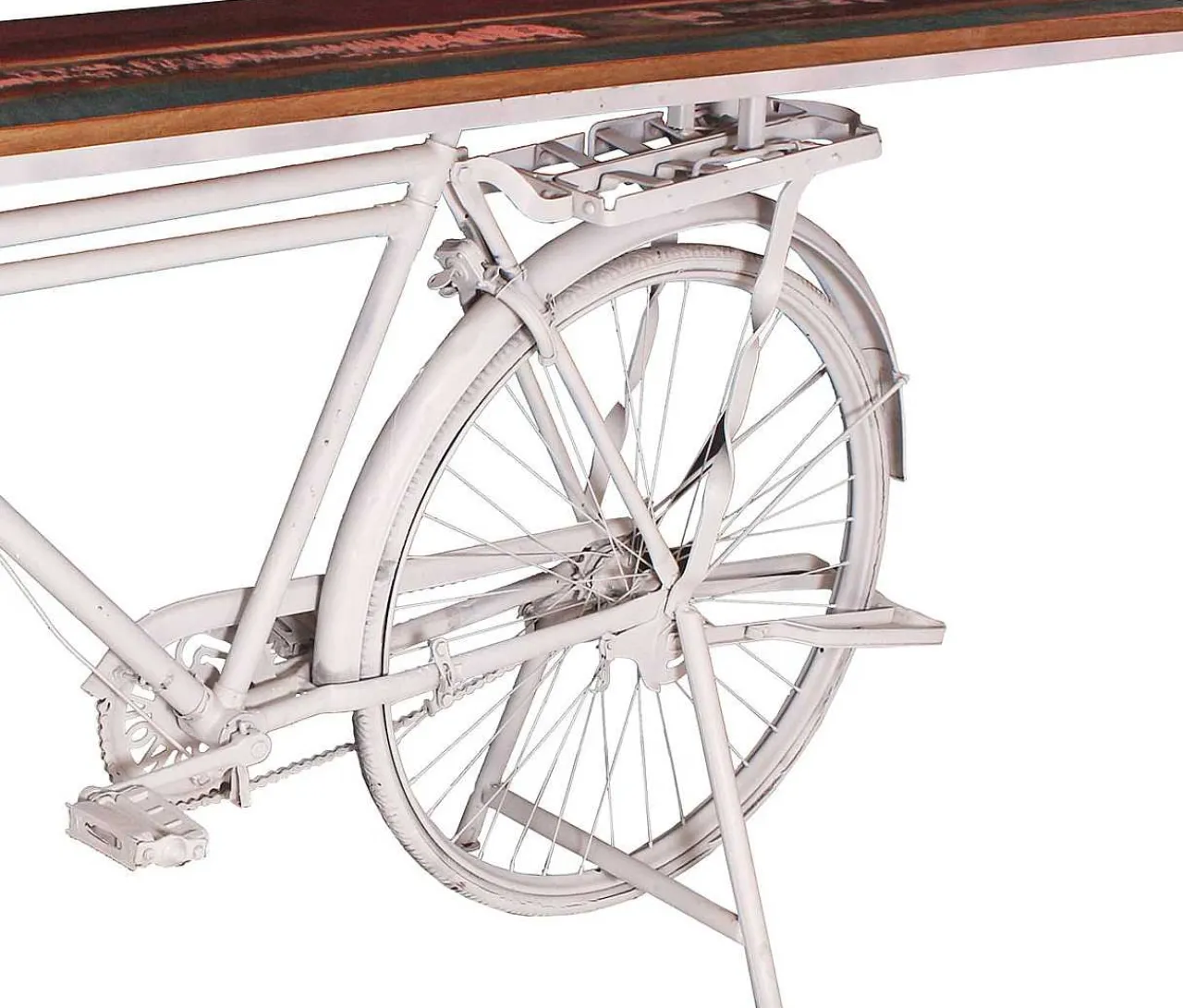 mutoni sweet home Deko-Tisch Bicycle Weiss 190X41X95> Bartische