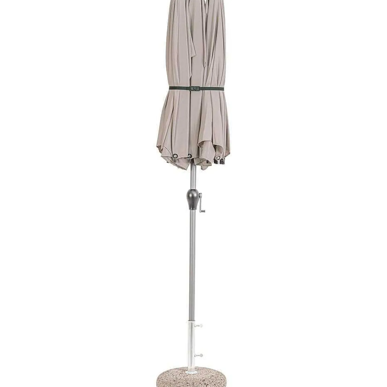 mutoni lifestyle Doppelsonnenschirm Brasil Taupe 400X200> Freiarmschirme