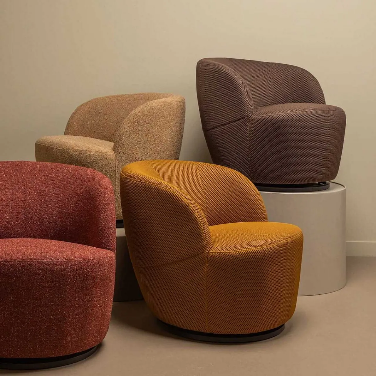 mutoni living Drehsessel Serra Mesh Espresso> Design Sessel