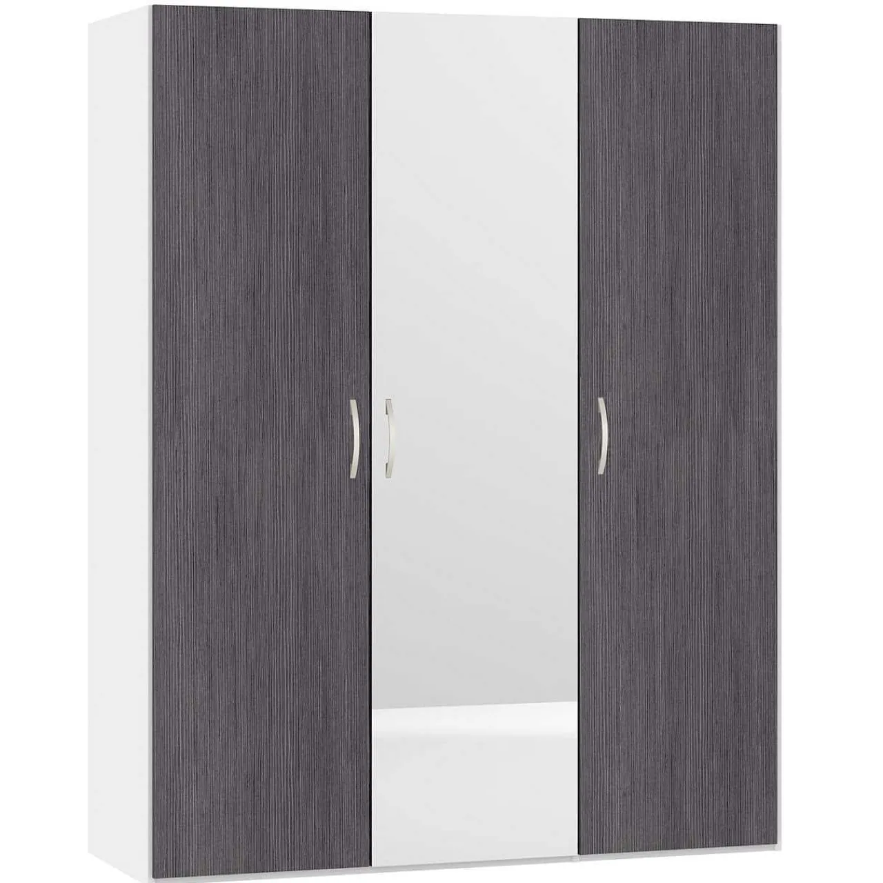 Jutzler Drehturenschrank Fino Anthrazit Spiegel Cremeweiss 152.2 X 195> Kleiderschränke