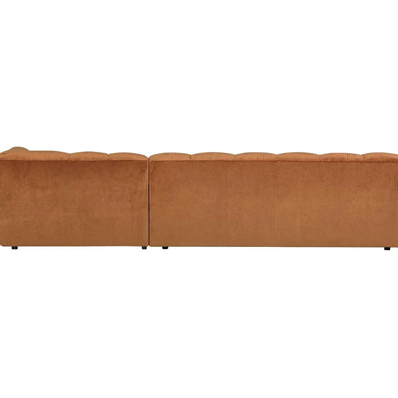mutoni living Ecksofa Allure Rechts Washed Velvet Terra 324X165> Ecksofas