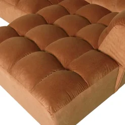 mutoni living Ecksofa Allure Rechts Washed Velvet Terra 324X165><noscript><img width=