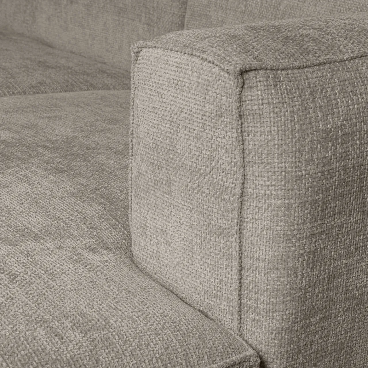 mutoni living Ecksofa Bean Rechts Hefty Melange Travertin 254X178> Ecksofas