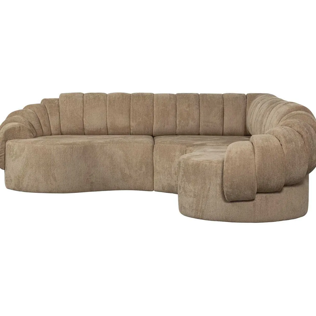 mutoni living Ecksofa Croissant Beige 260X260> Ecksofas