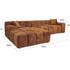 Richmond Interiors Ecksofa Cube Be Lovely Cinnamon Links> Ecksofas