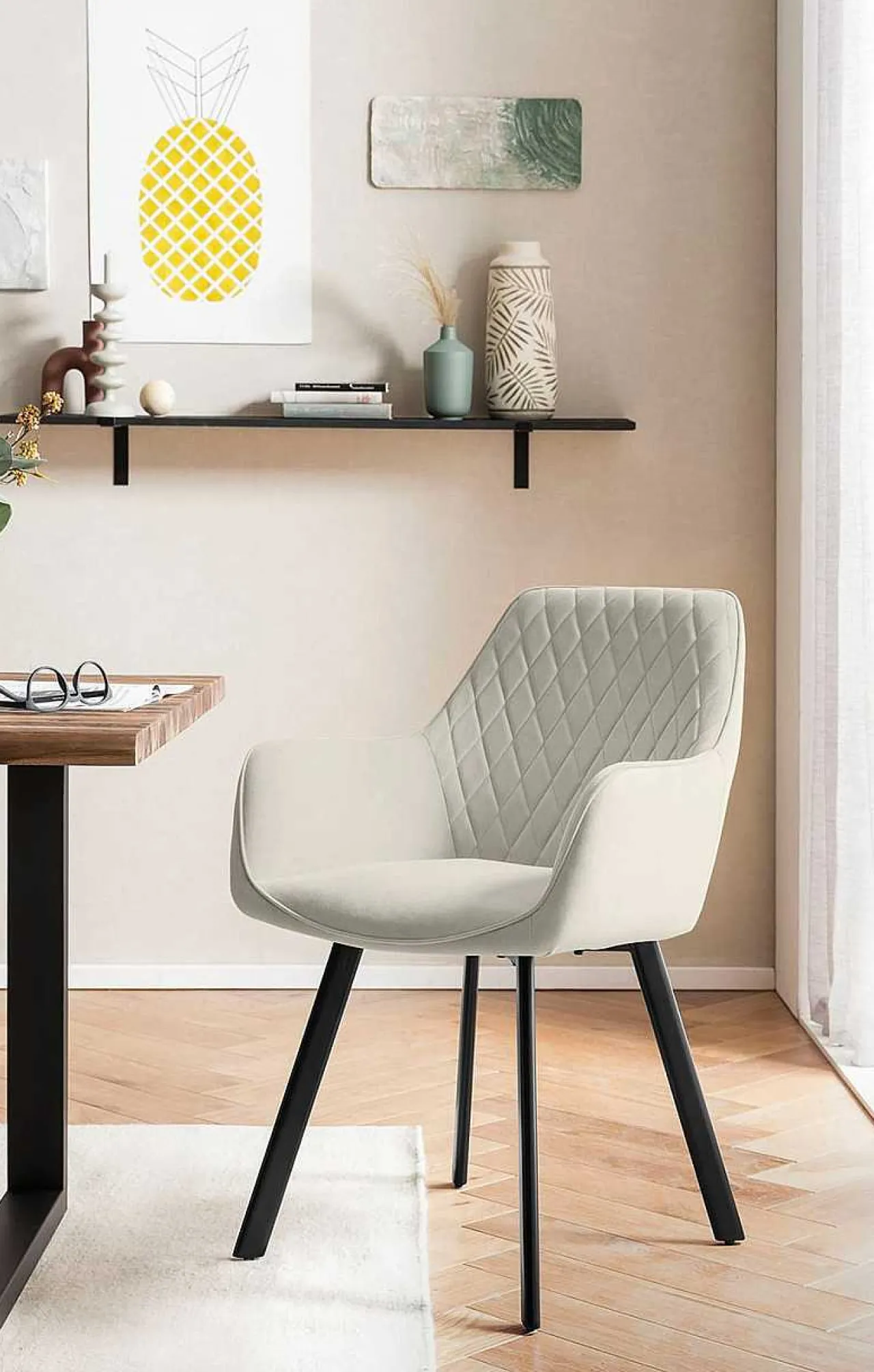mutoni casual Essgruppe Dining I Massivholz Akazie Cognac Beige 160 (5-Tlg.)> Essgruppen
