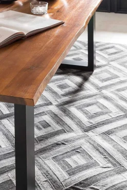 mutoni casual Essgruppe Dining I Massivholz Akazie Cognac Gelb 160 (5-Tlg.)><noscript><img width=