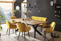 mutoni casual Essgruppe Forestal Massivholz Akazie Natur Senfgelb 200 (6-Tlg.)><noscript><img width=