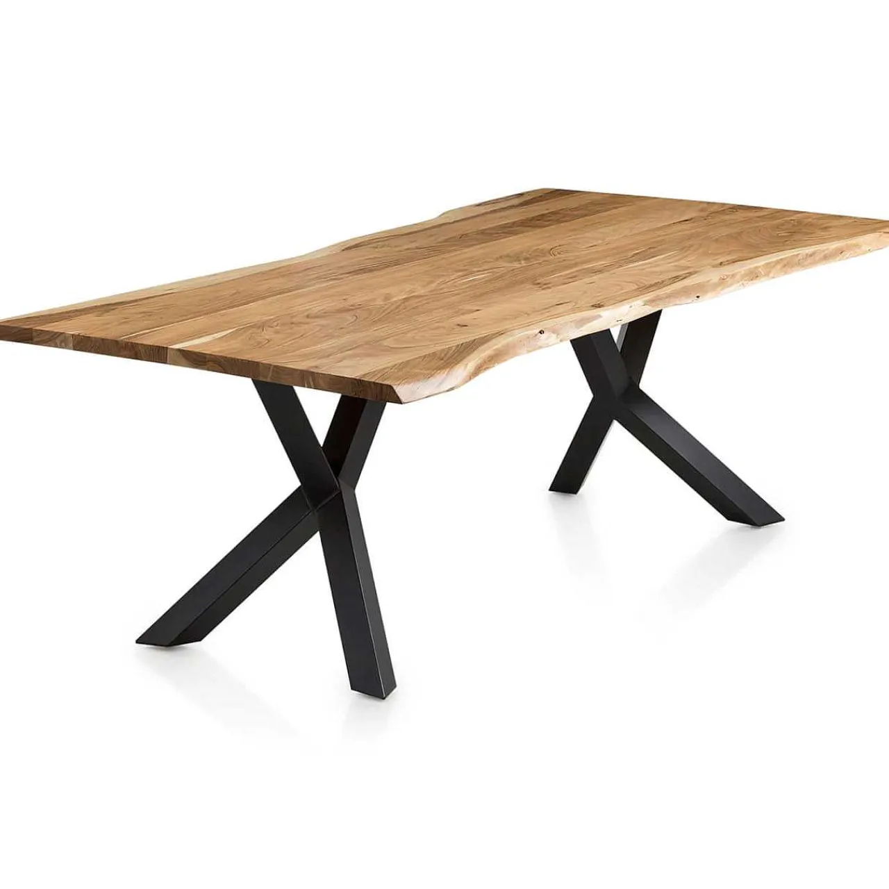 mutoni casual Essgruppe Forestal Massivholz Akazie Natur Blau 220 (6-Tlg.)> Essgruppen