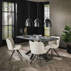 mutoni industrial Esstisch Denmark Oval Marmoroptik 180X90><noscript><img width=