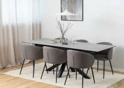 mutoni scandi Esstisch Triple-X Keramik Grau 168-210X90><noscript><img width=