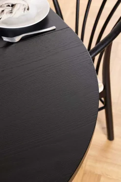 mutoni scandi Esstisch Upsala Schwarz 120-220X120><noscript><img width=