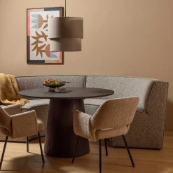 mutoni living Esstischbank Europa 4-Sitzer Webstoff Sand Melange> Bänke