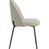 mutoni sweet home Esszimmerstuhl Clusto Stoff Metall Graubeige (2Er-Set)> Polsterstühle