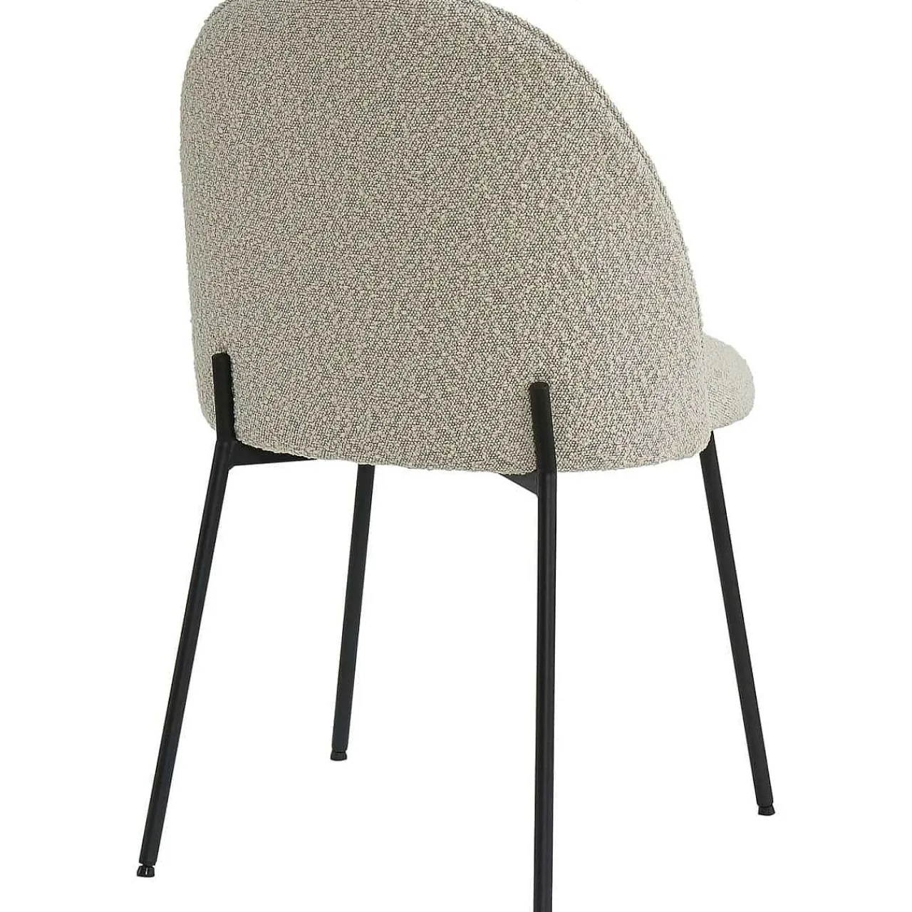 mutoni sweet home Esszimmerstuhl Clusto Stoff Metall Graubeige (2Er-Set)> Polsterstühle