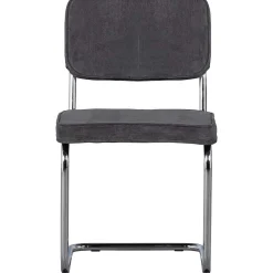 mutoni living Esszimmerstuhl Corduroy Ribcord Anthrazit> Freischwinger