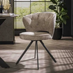 mutoni industrial Esszimmerstuhl Komono Polo Taupe> Esszimmerstühle