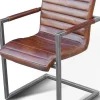 mutoni wood Freischwinger Stuhl Vintage Carlos Cognac> Freischwinger