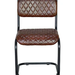 mutoni inspiration Freischwingerstuhl Leder Braun (2Er-Set)><noscript><img width=