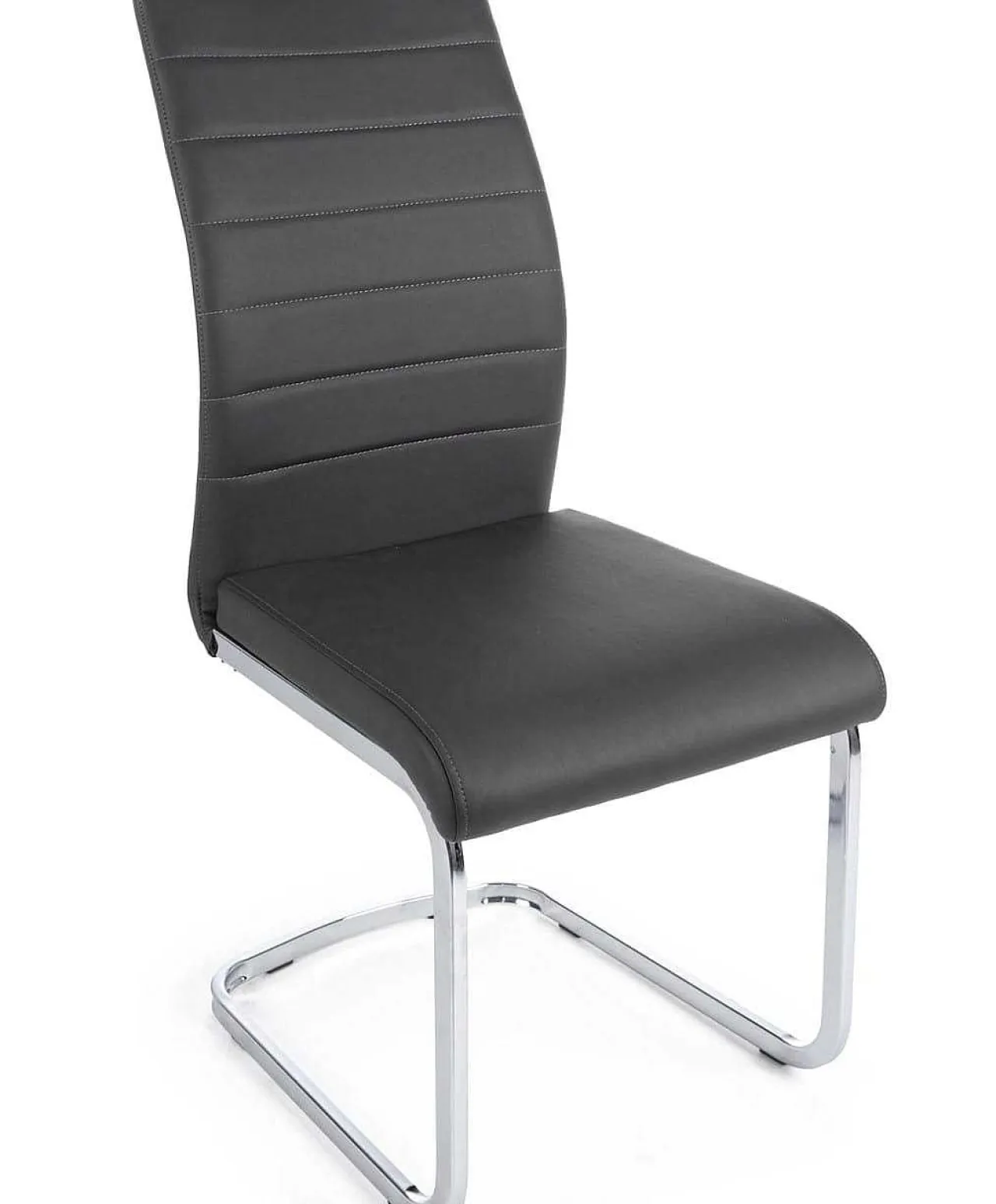 mutoni lifestyle Freischwingerstuhl Myra Kunstleder Grau> Freischwinger