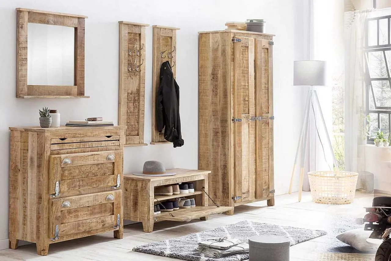 mutoni sweet home Garderoben-Set Fuego Natur (6-Tlg)> Garderobenmöbel-Sets