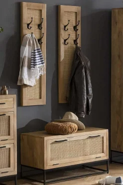 mutoni sweet home Garderoben-Set Woodcraft Natur (3-Tlg)><noscript><img width=
