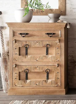 mutoni sweet home Garderoben-Set Zoprax Mangoholz Natur (6-Tlg)> Garderobenmöbel-Sets