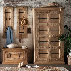 mutoni sweet home Garderoben-Set Zoprax Mangoholz Natur (4-Tlg)><noscript><img width=