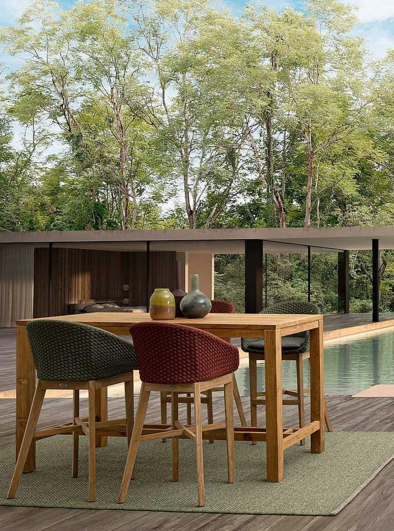 mutoni lifestyle Garten Barhocker Coachella Scarlet> Garten Barstühle
