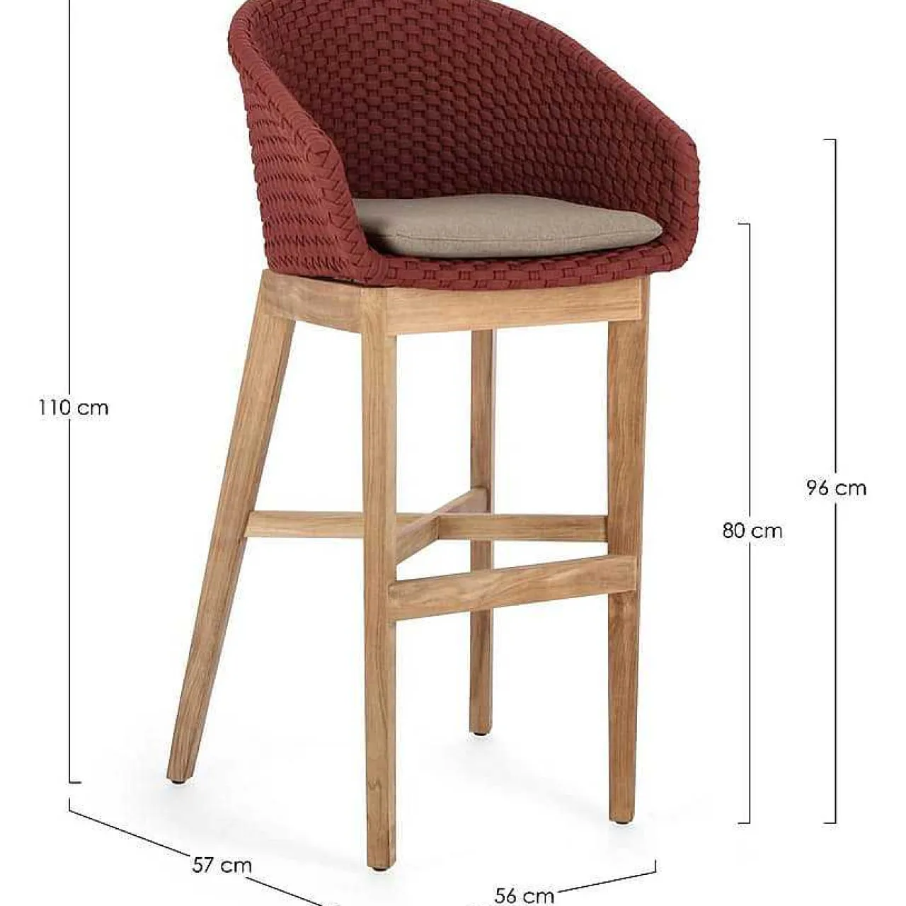 mutoni lifestyle Garten Barhocker Coachella Scarlet> Garten Barstühle