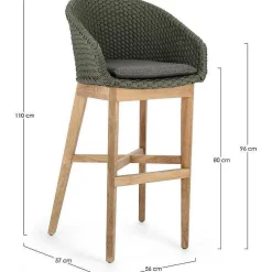 mutoni lifestyle Garten Barhocker Coachella Grun><noscript><img width=