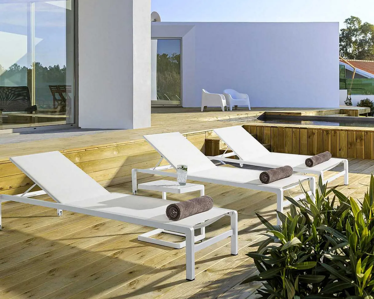 mutoni lifestyle Garten Beistelltisch Konnor 40X40 Cx21 Weiss> Garten Couchtische Und Beistelltische