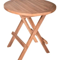 mutoni pleasure Garten Beistelltisch Mitan Teak Natur Rund 50X50> Garten Couchtische Und Beistelltische