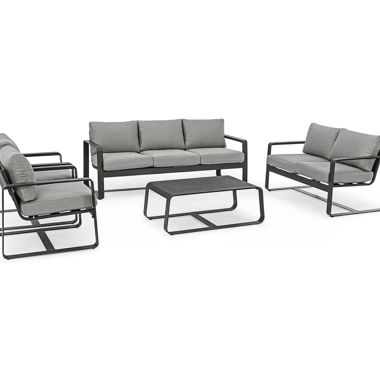 mutoni lifestyle Garten 2Er-Sofa Merrigan Mit Kissen Anthrazit> Gartensofas