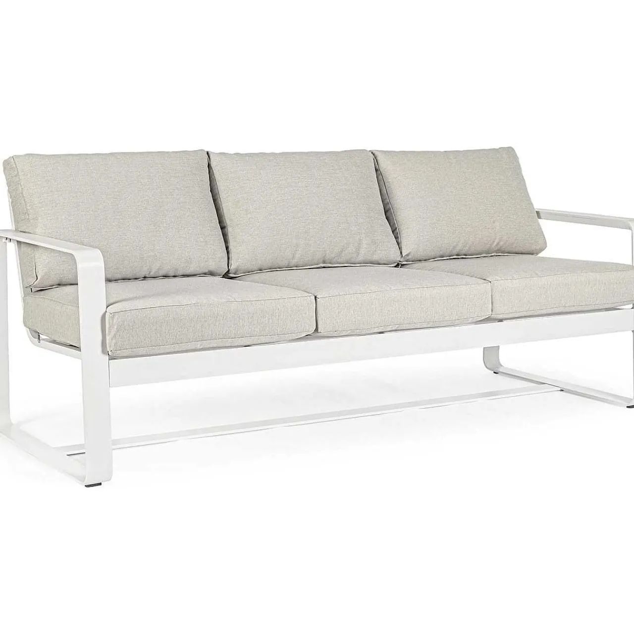 mutoni lifestyle Garten 3Er-Sofa Merrigan Mit Kissen Weiss> Gartensofas