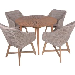 mutoni pleasure Garten Essgruppe Fremont Iv Rund (5-Tlg)><noscript><img width=