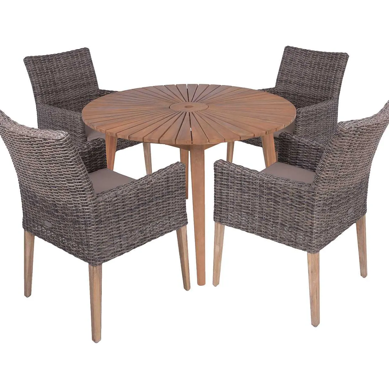 mutoni pleasure Garten Essgruppe Fremont V Rund (5-Tlg)> Garten Essgruppen