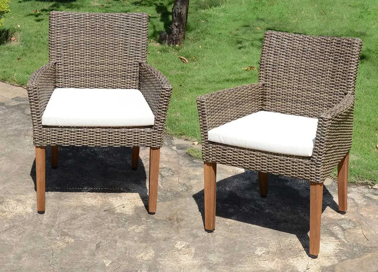mutoni pleasure Garten Essgruppe Pala Akazie Natur (7-Tlg)> Garten Essgruppen